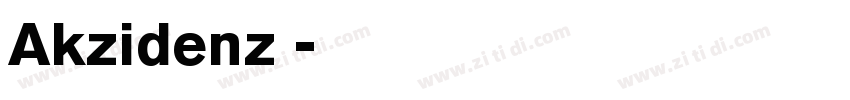 Akzidenz 字体转换